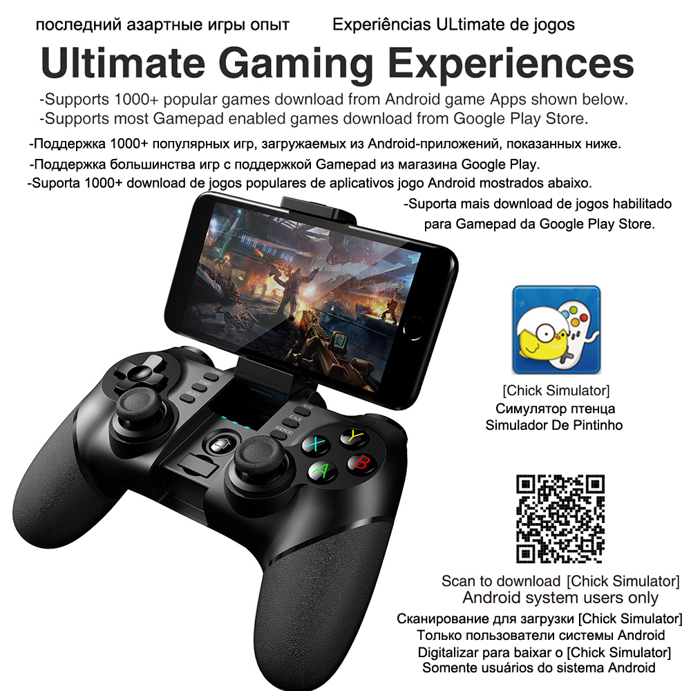 Control Gamepad PUBG Bluetooth USB For iPhone Android PC PS4 PS3 Playstation PS 4 3 Nintendo Switch Controller Mobile Game Pad. 