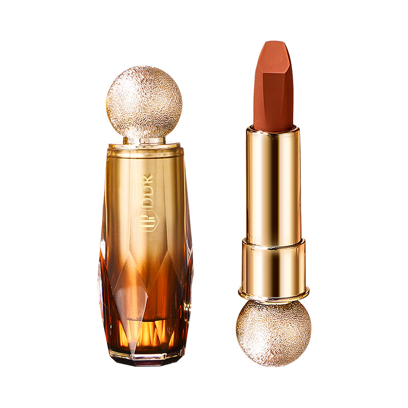 DDR Soft Mist Moka Velvet Lipstick Lightweight, rich, silky, non-sticky, not easy to fade, matte velvet lipstick. 