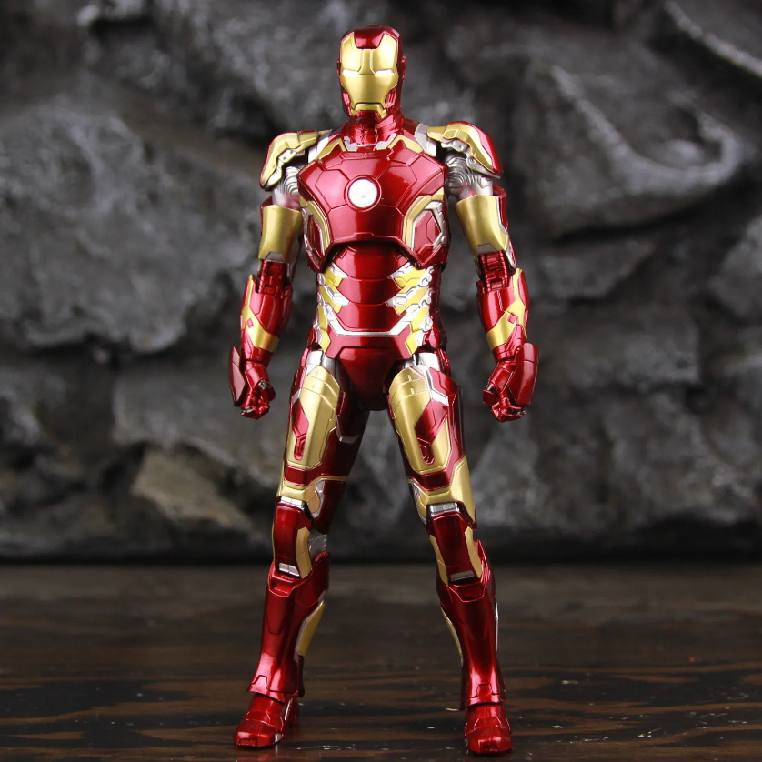 ZD Toys Iron Man Mark 43 Led Version Action Figure Toy 1/10 Scale