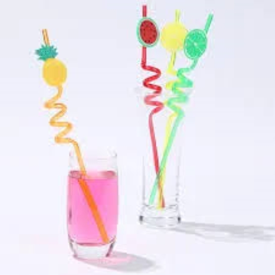 Juice straw for drinking juice with dear once. 