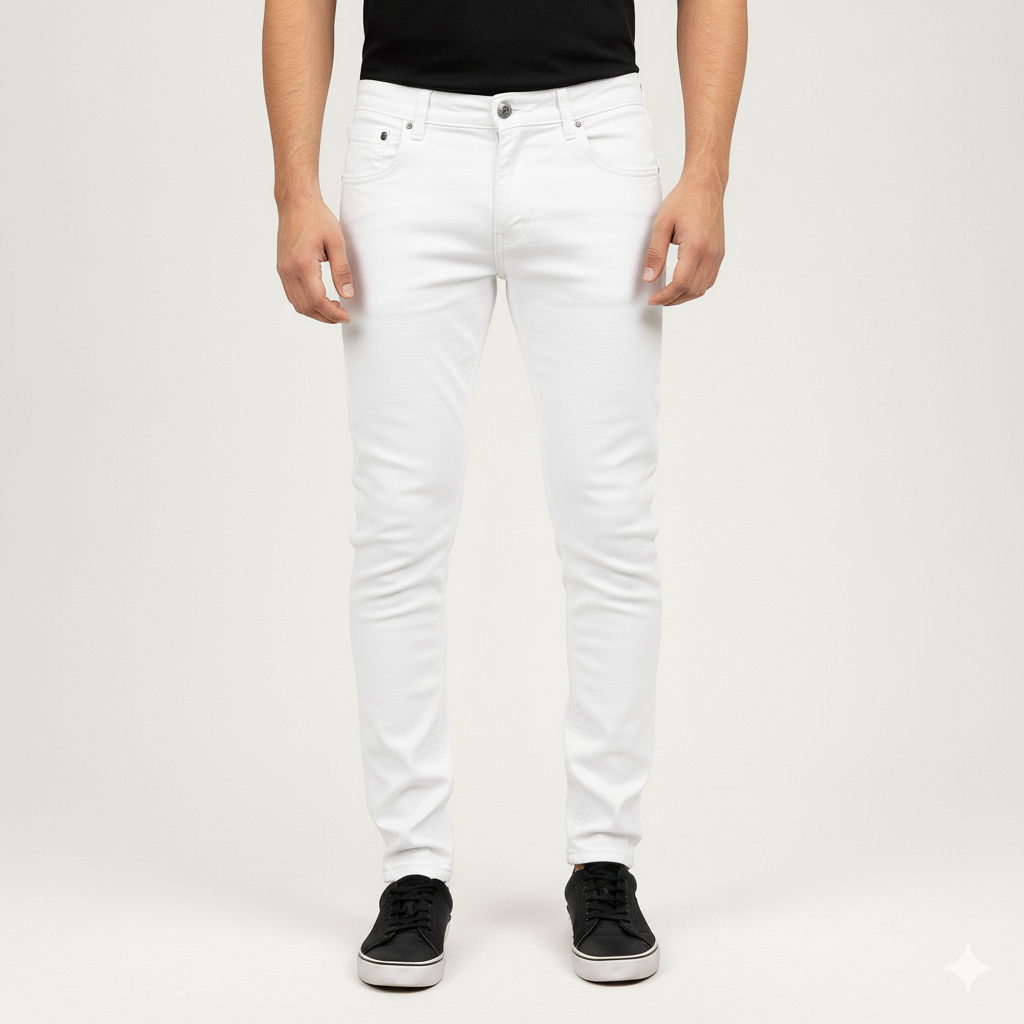 White denim pant for men new collection 2025 | Export quality jeans pant for men white | white colour denim pant for men | Big size white pant for men