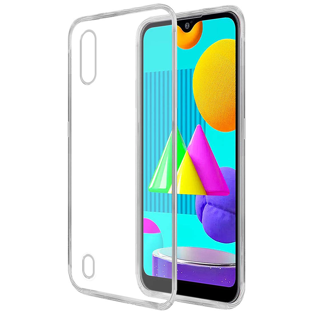 for samsung galaxy mo1 core / a01 core soft clear transparent back cover. 