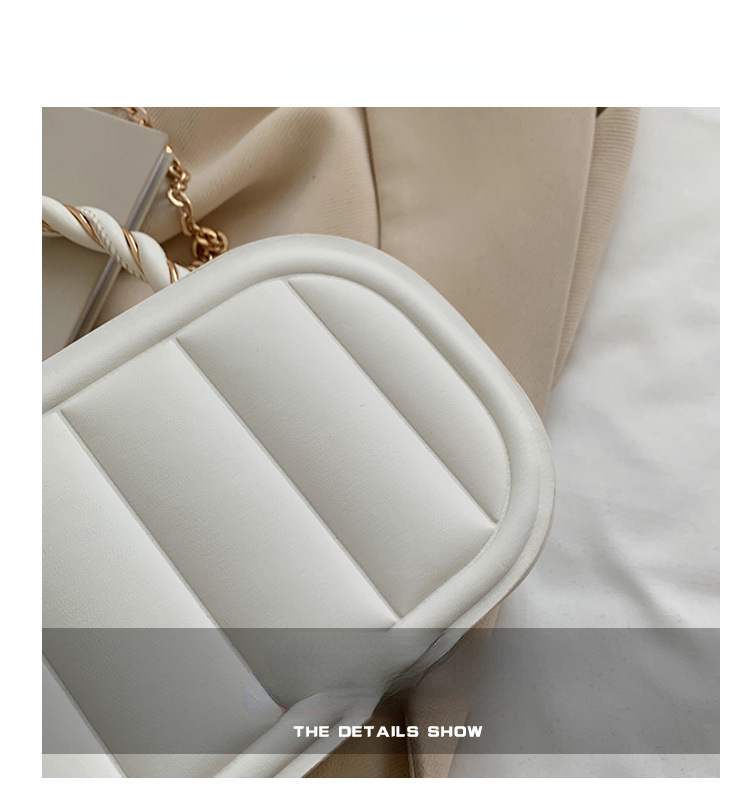 IELGY women's high-end chain solid color box small square bag. 