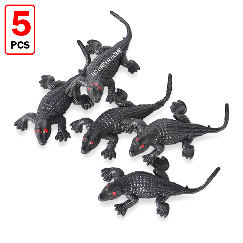 5 pcs x Simulation Mini Crocodile Toy Plastic Realistic Alligator Prank Funny Toys