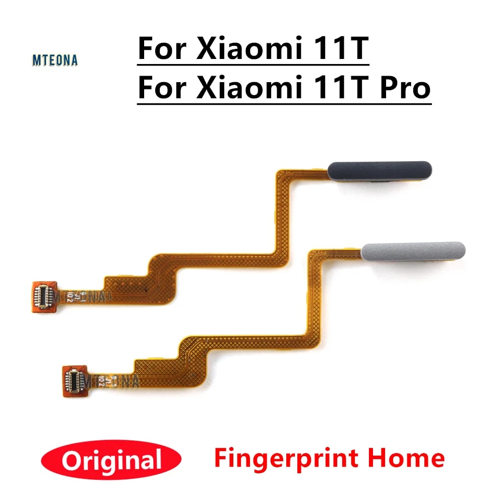 For Xiaomi 11T Mi 11T Pro Fingerprint Sensor Home Return Key Menu Button With Power Flex Cable 21081111RG