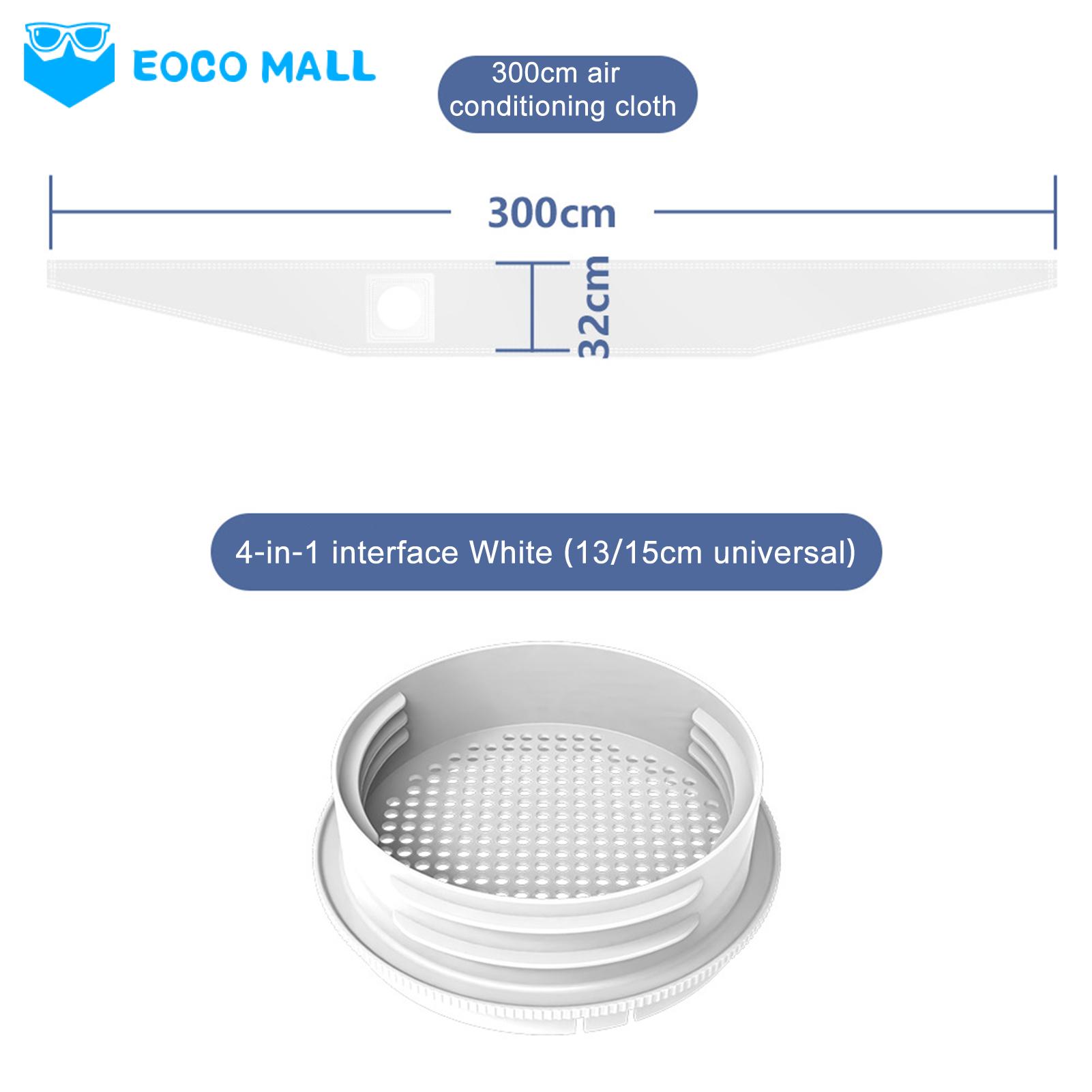 EOCO MALL Horizontal Sliding Window Seal Universal Portable Air Conditioner Exhaust Hose Coupler Adapter Easy Install Adjustable Waterproof Uv-resistant Ac Hose Connector Parts for All Brands Buyers' Choice. 