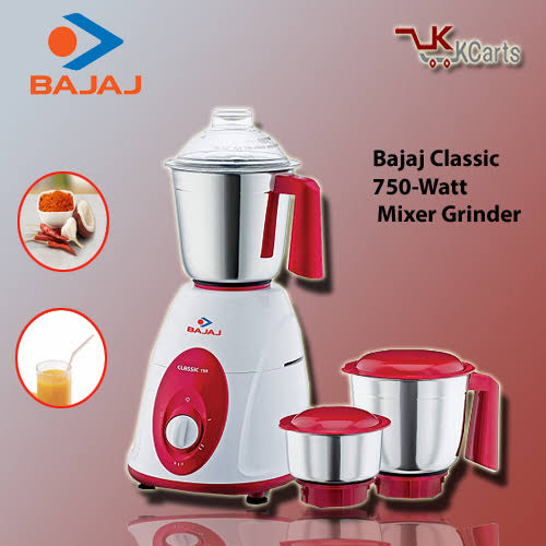 Bajaj classic 750w mixer deals grinder price