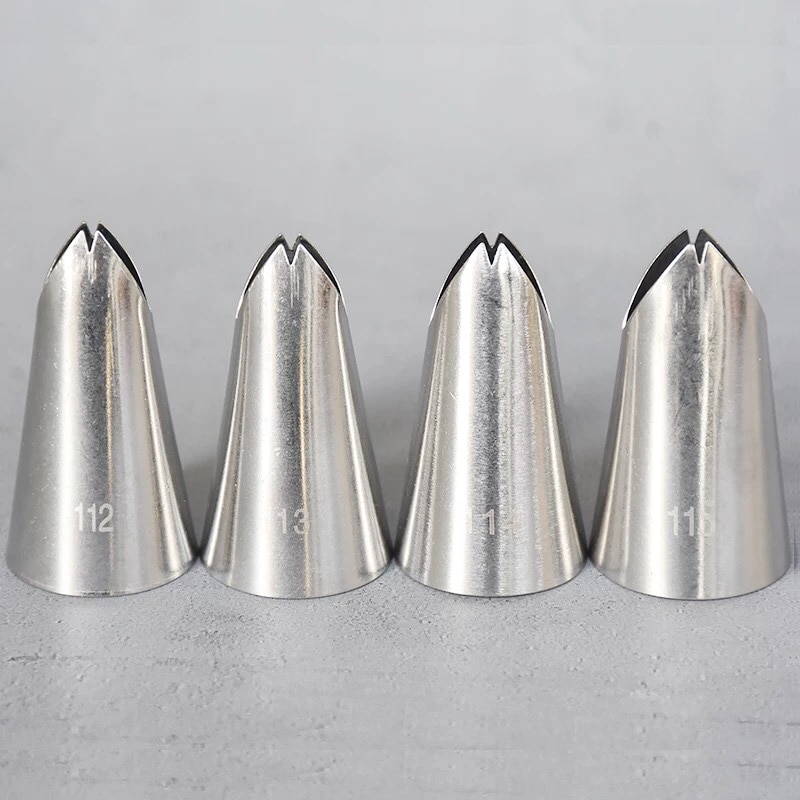 #112 #113 #114 #115 Nozzle Icing Nozzles Piping Tip Pastry Tips Cup Cake Decorating Baking Tools Bakeware Create Leaf Leaves. 