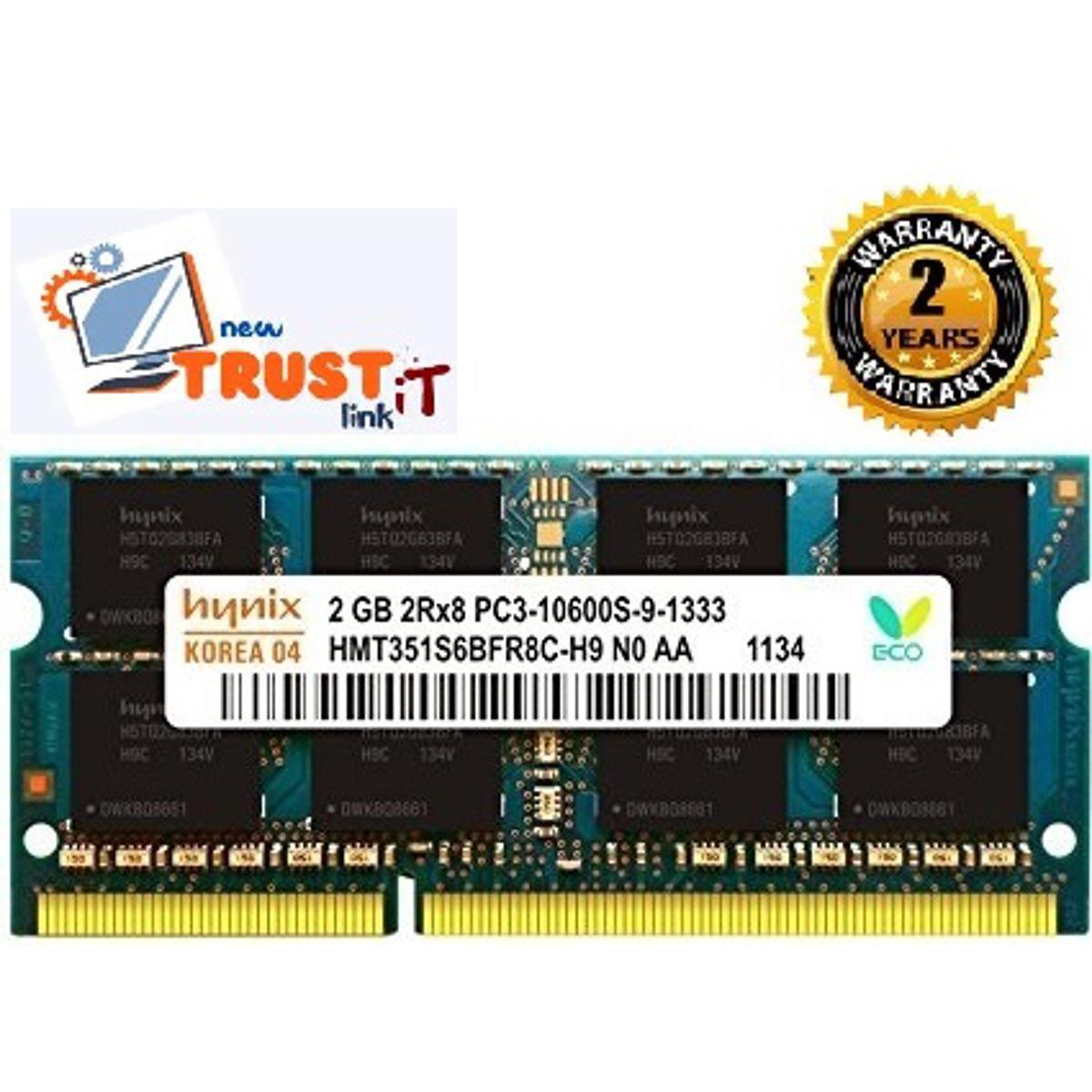 DDR3 2GB Laptop Ram Memory 1333Mhz 1 years warranty (Mixed Brand)