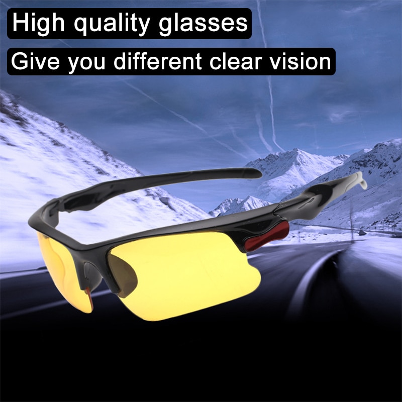 ight Vision gles igh Quality en's lasses Anti-lare Sunglasses gles lasses rier Eyewear iding lasses. 