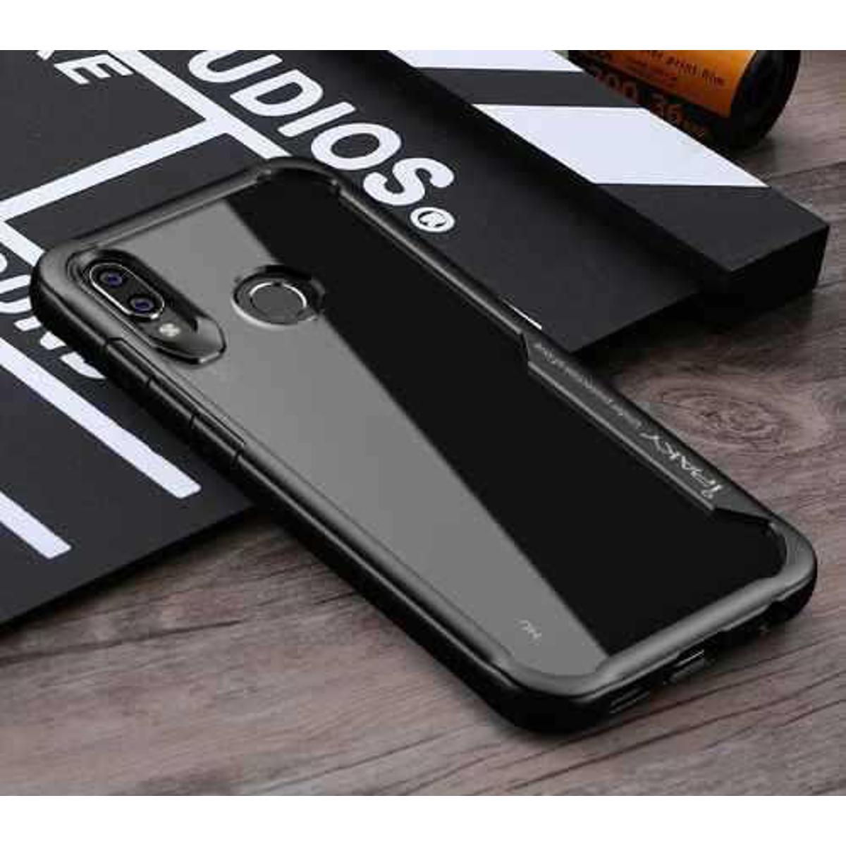 Ipaky Back Cover for For Redmi Note 5 Pro/Ai- Transparent and Black