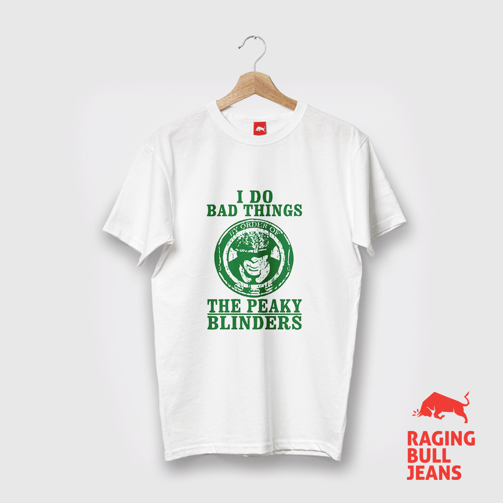 Exculsive printed White T-Shirt Peaky 