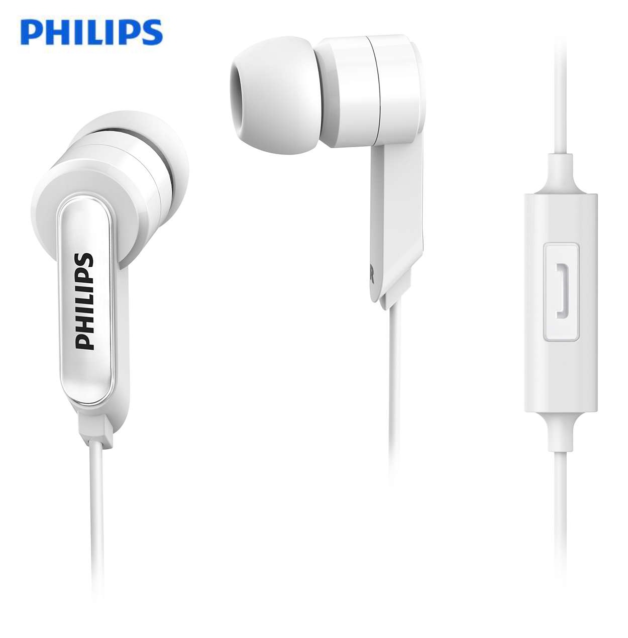 PHILIPS SHE1405WTS/27 In-Ear Earphone With Microphone - White