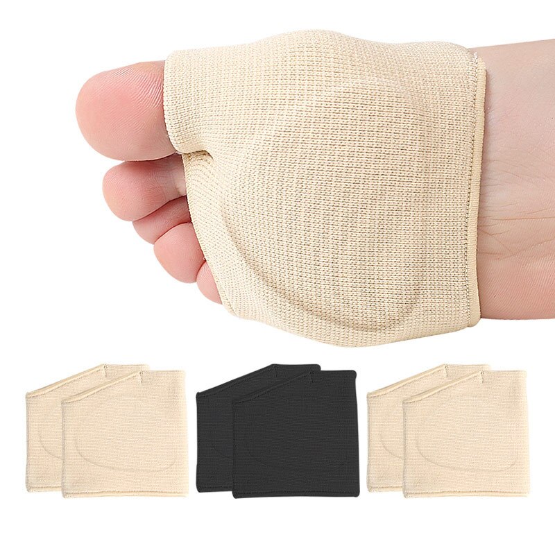 Silicone Metatarsal Sleeve Pads Half Toe Bunion Sole Forefoot Gel Pads Cushion Half Sock Supports Prevent Calluses Blisters. 