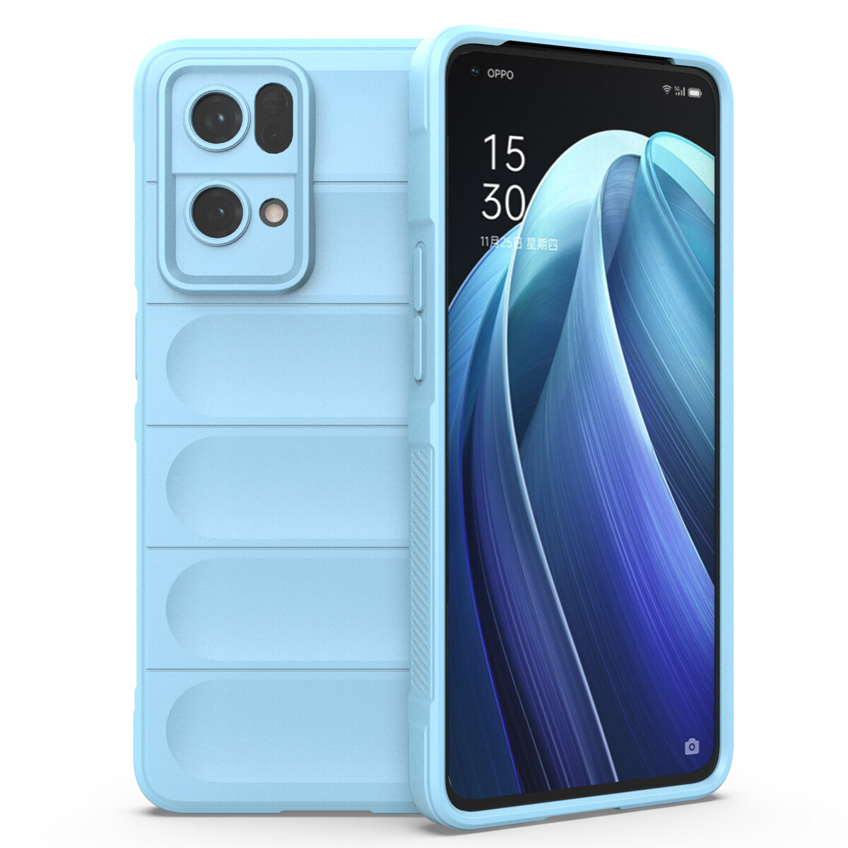 xprmy for Oppo Reno7 Pro 5G Soft Skin-Feel TPU Shock-Absorbing Protective Case
