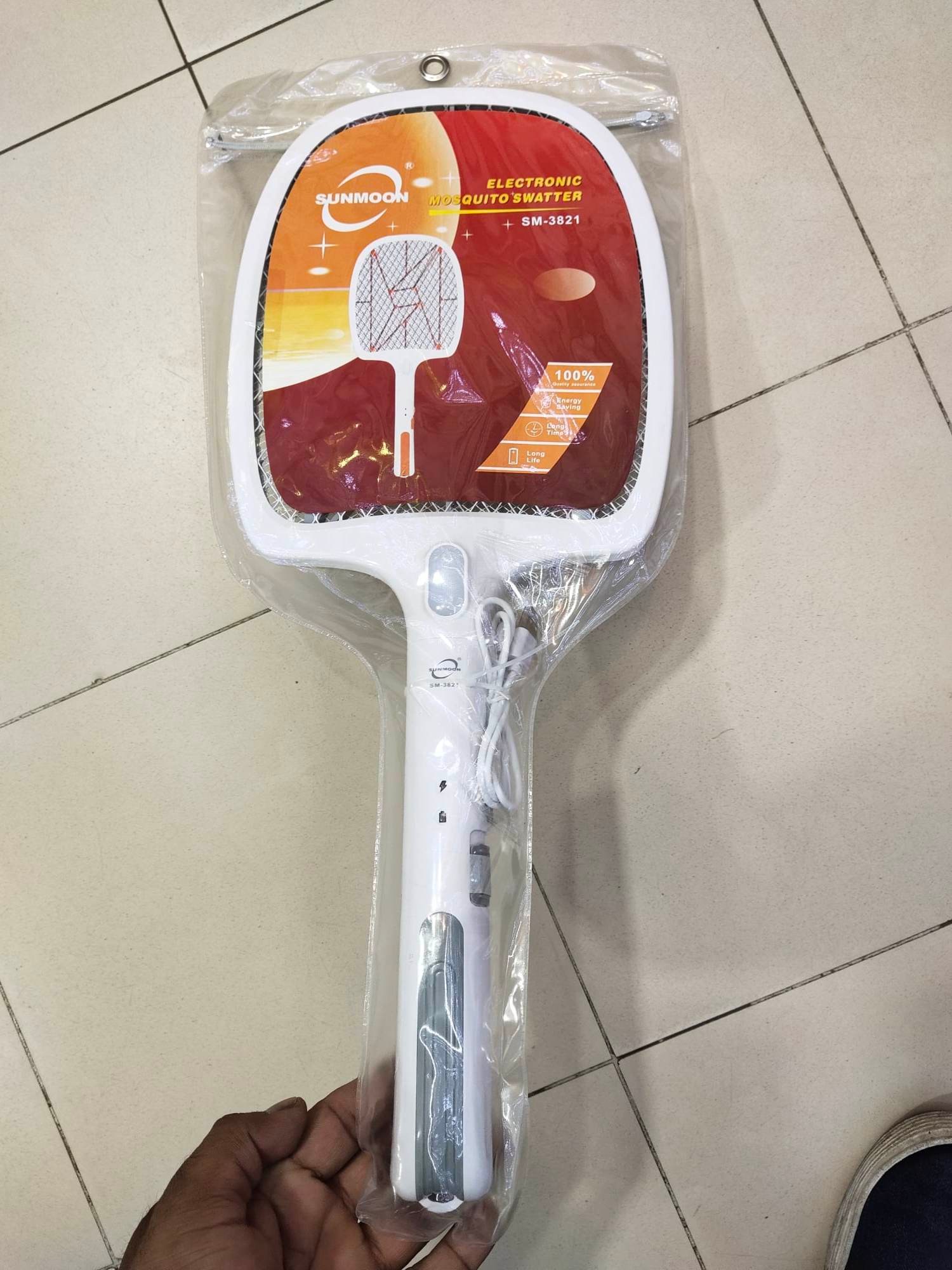 SUNMOON Mosquito killer bat (BATTERY REPLACEABLE) with charging cable electric insect killer bat. 