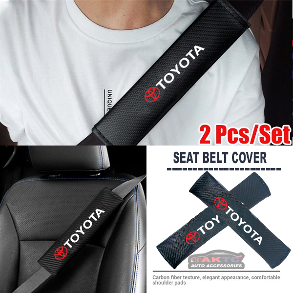 Suzuki Carbon Fiber Car Seat Safety Belt Pad Cover Shoulder