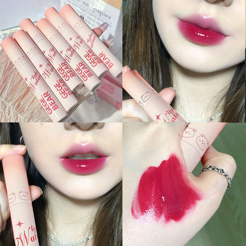 Gege bear mirror water glass lip gloss female moisturizing and non fading student affordable lipstick. 
