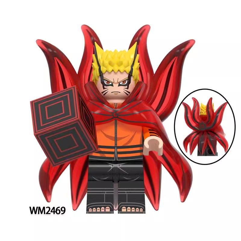 【Yurui】Compatible with New Fire Shadow Naruto Sasuke Uchiha Hyuga Hinata Toy Assembled Building Block Toys WM6152. 