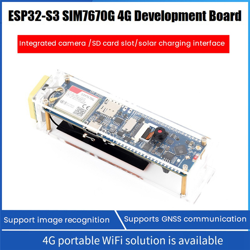ESP32-S3 SIM7670G 4G Development Board Blue Board Development Board KIT Supports 4G LTE Cat-1 WiFi Bluetooth GNSS Positioning Development Board. 