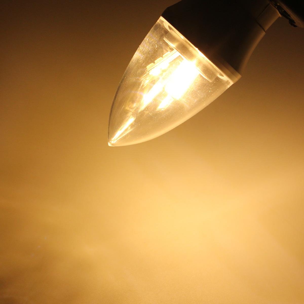 B15 Dimmable 6W 10W LED SMD Chandelier Share Candle Light Bulb Lamp (Warm White) - (B15 warm white). 