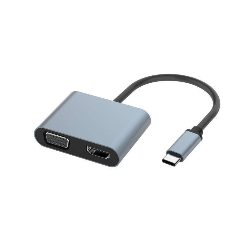 Type C USB C to HDMI VGA converter suitable for Apple computers iPad Huawei docking station. 