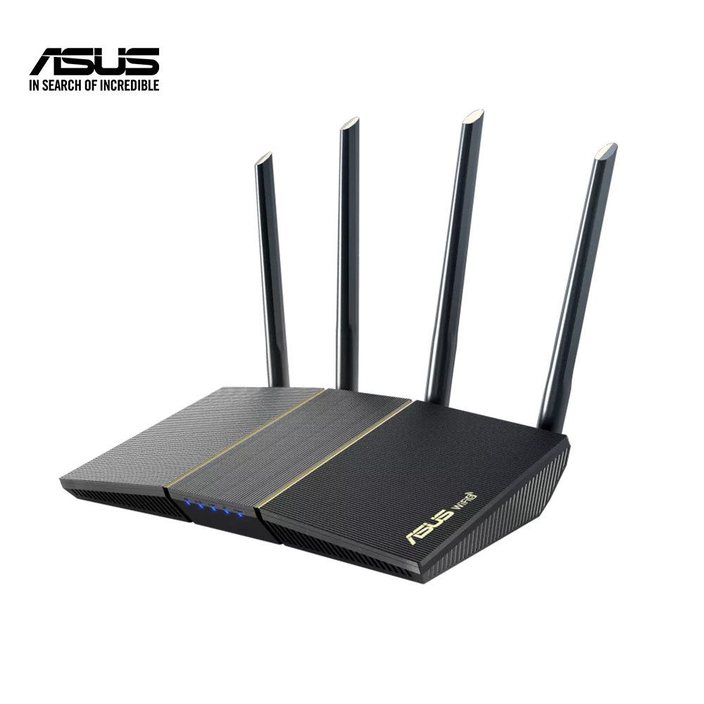 ASUS RT-AX57 AX3000 Dual Band WiFi 6 Router -  Antenna: External antenna x 4 - Band: 2.4GHz, 5GHz - Mbps: 2402 Mbps+ 574 Mbps - 4 Antenna - Best router