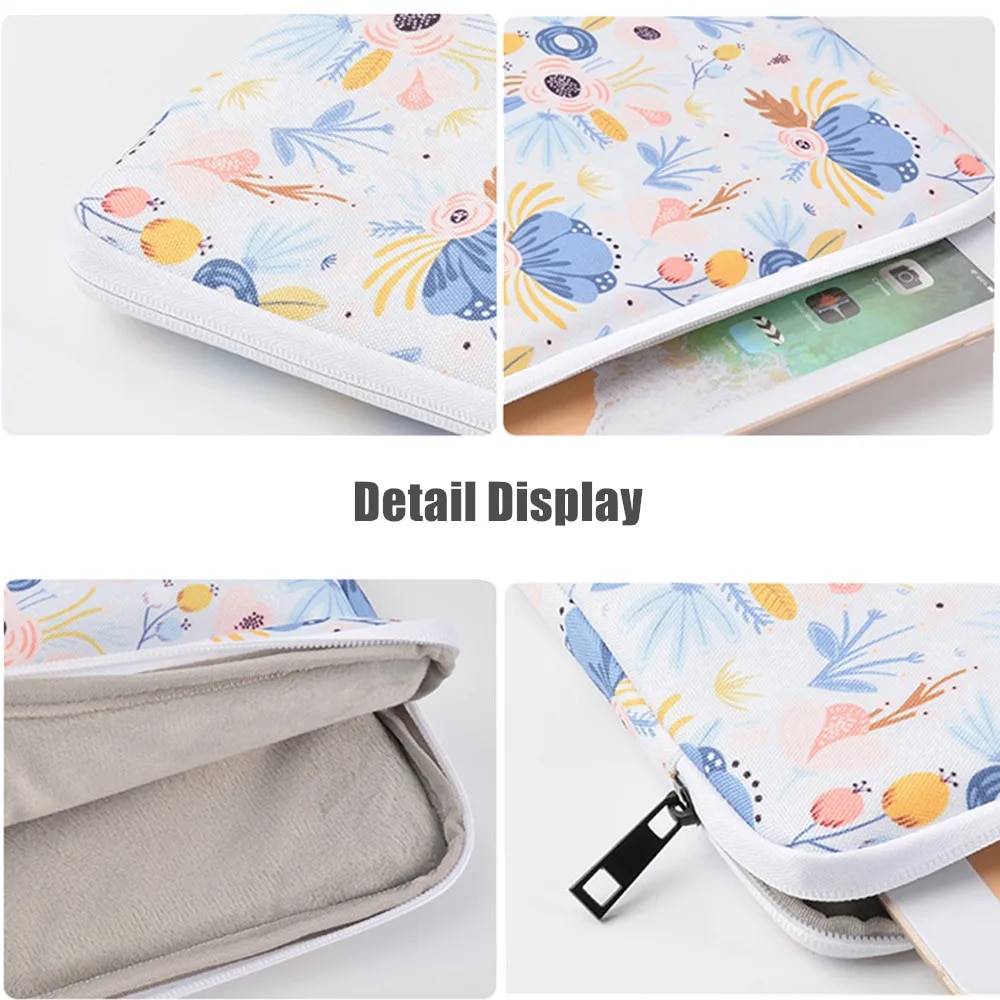 9-11 Inch Tablet Sleeve Bag for iPad Air Pro 11 Galaxy Tab S7 S8 A8 11 inch Series Colorfull Print Polyester Vertical Bag Cover. 