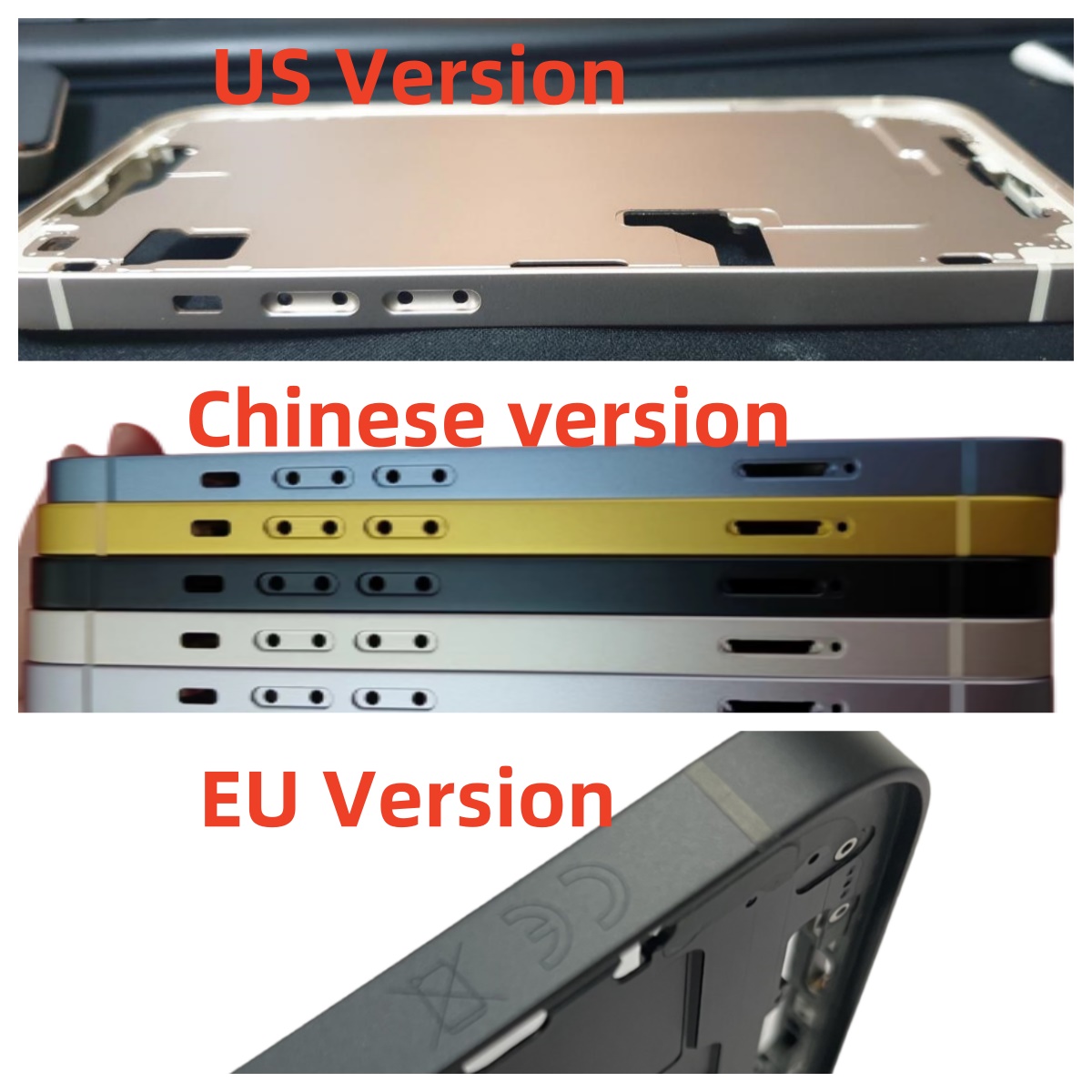 1pc 5pcs For iPhone 14 14PLUS Housing With Part + Middle Chassis Frame + SIM Tray + Side Key Parts Rear Housing Case Assembly. 
