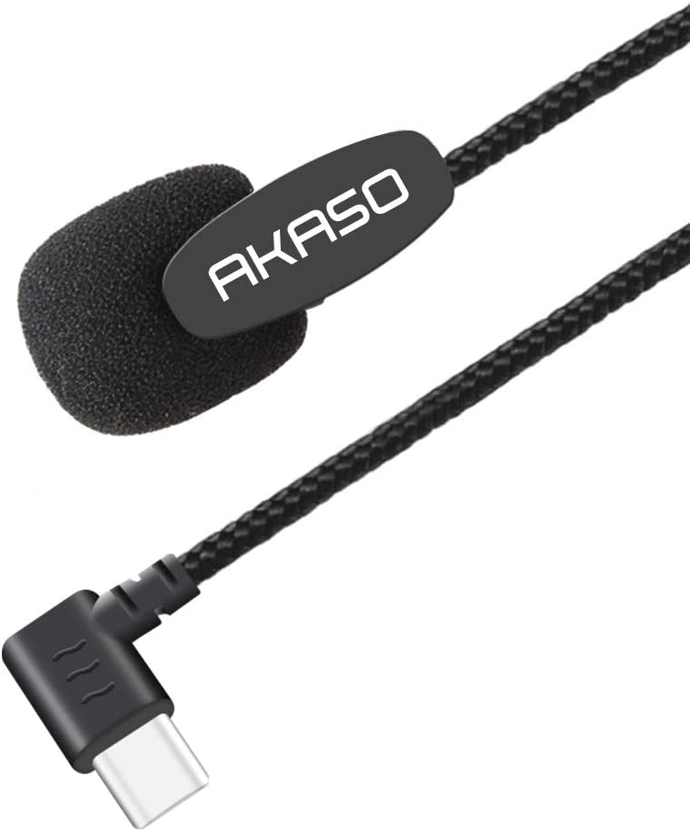 AKASO Brave 7/ Brave 8/ Brave 6 Plus External Microphone Brave 7/ Brave 8/ Brave 6 Plus Action Camera Only (Type-C Port). 