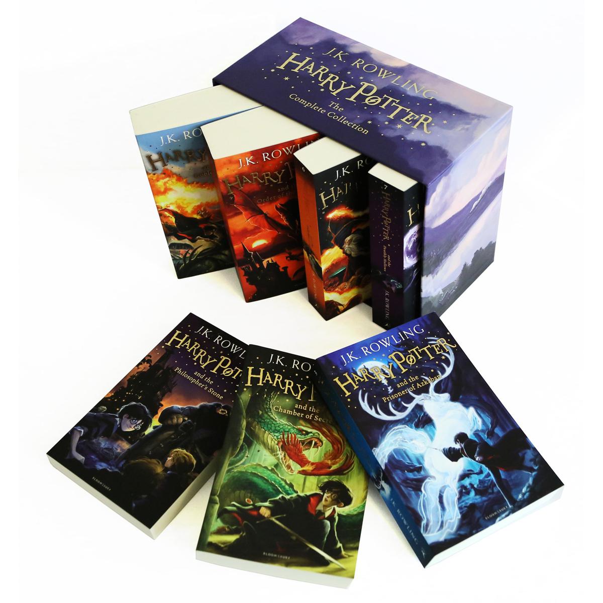 Harry Potter  Complete Collection 8 Books Set Without Box- Bangladeshi Print