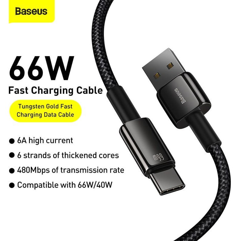 Ugreen 66W USB to Type-C 6A Fast Charging Data Cable