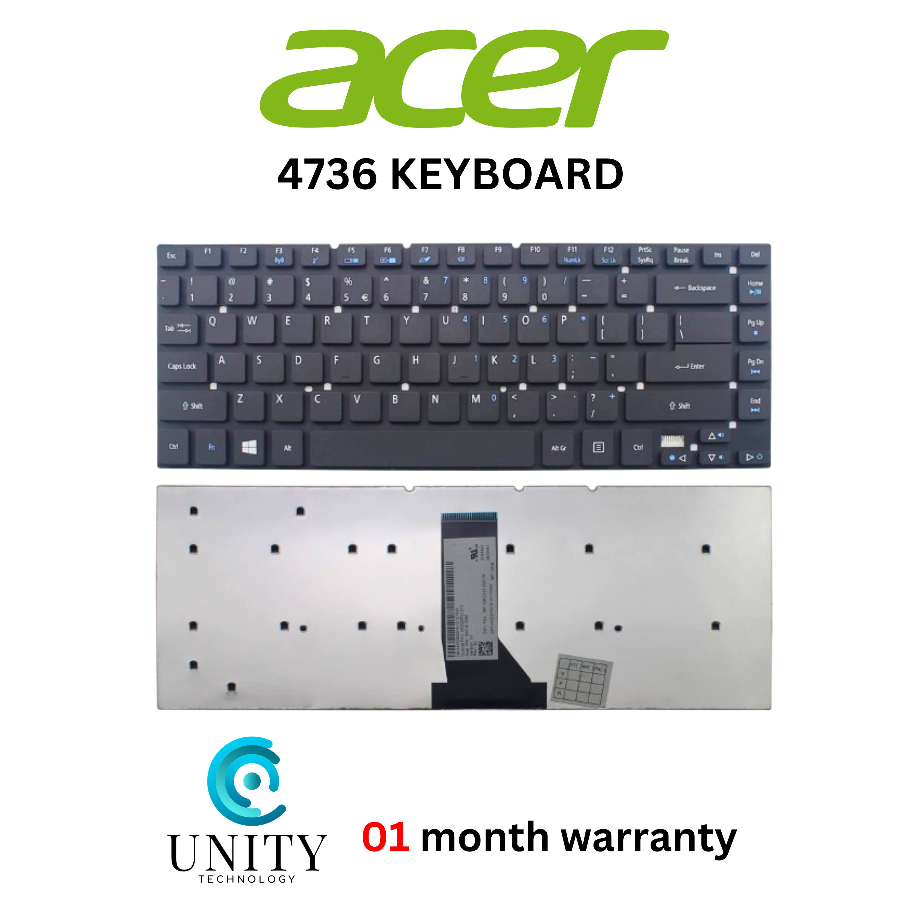 Acer Aspire 4755 4755G 3830TG 4830T E1-432G, Gateway NV47H MS2317 Series Laptop KEYBOARD. 