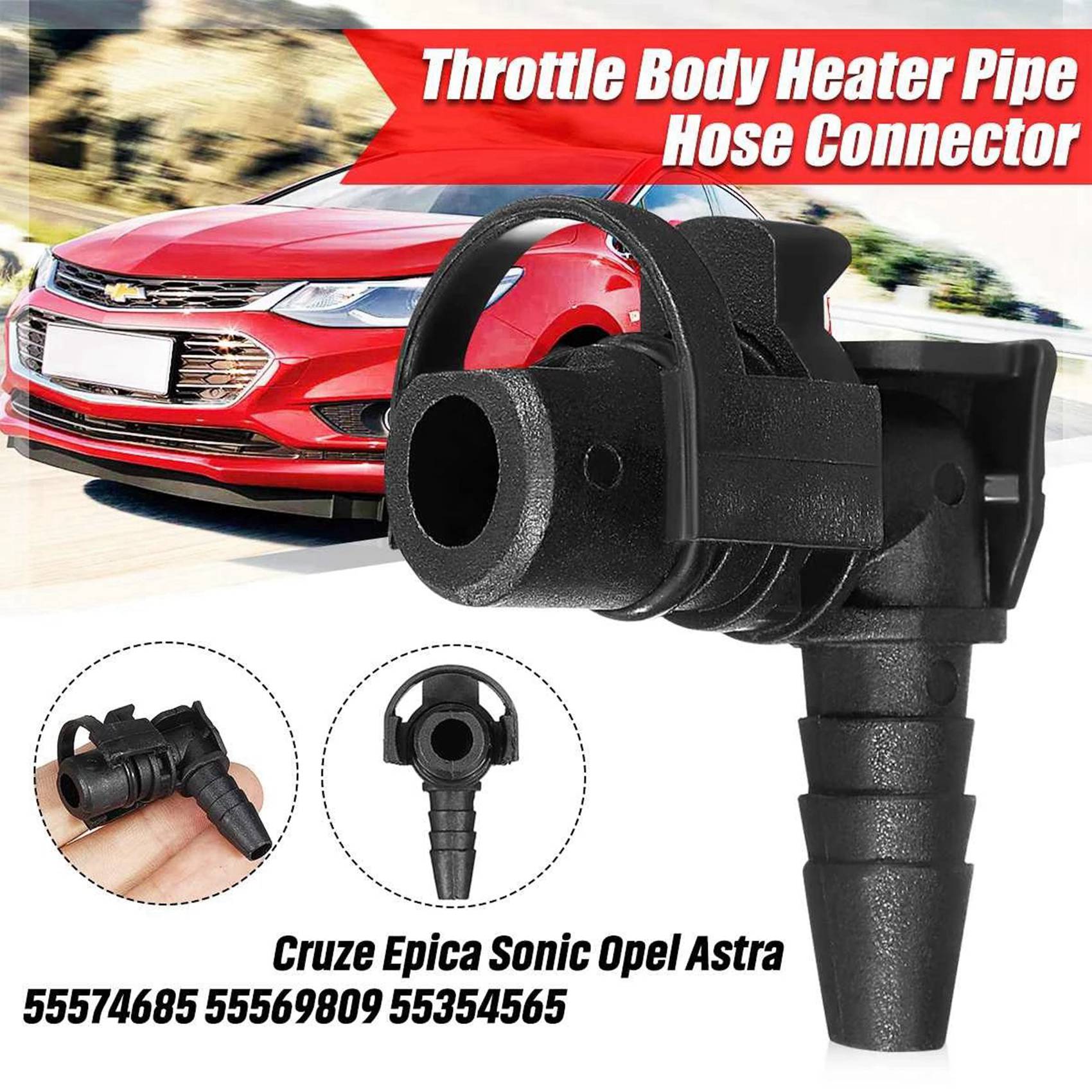 2X Throttle Valve Thermostat Body Heater Pipe Hose Connector 55574685 55354565 for Chevrolet Cruze Epica Sonic Astra