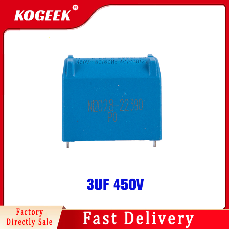 KOGEEK 100Pcs BM 3UF 450V Air Conditioning Fan Pin Type Motherboard Capacitor Start Component