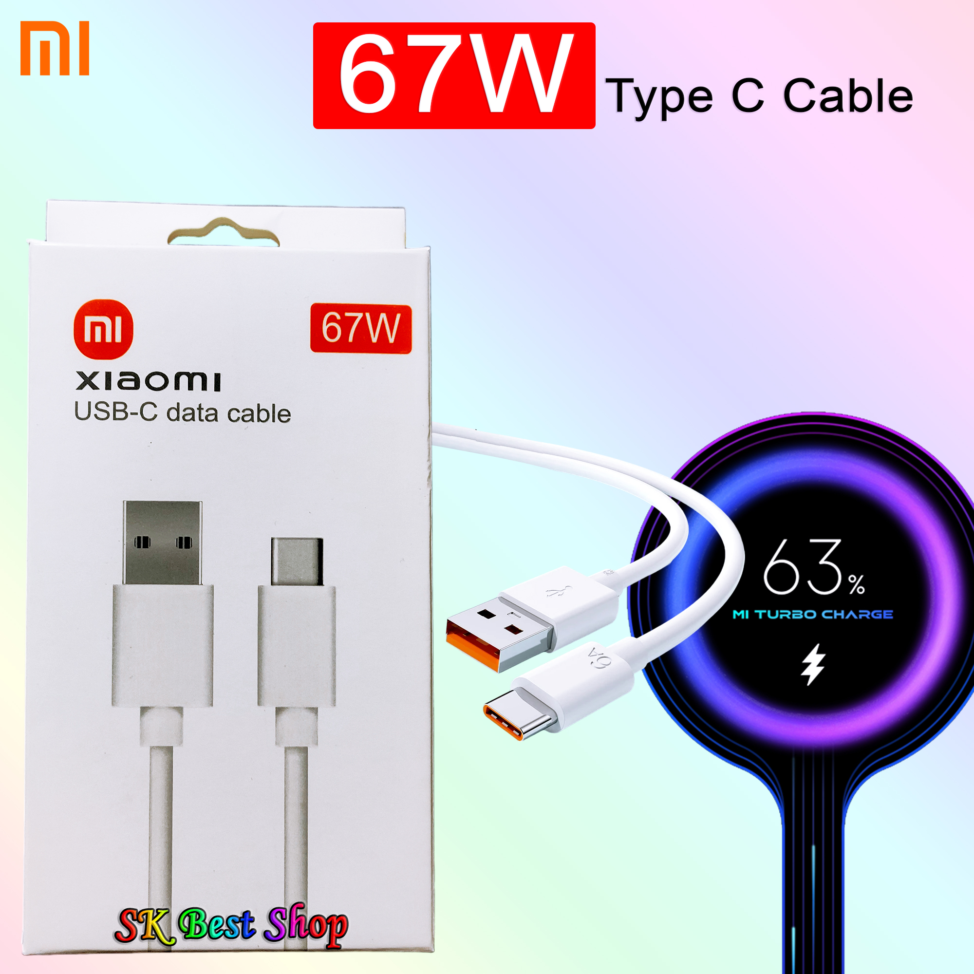 Fast Charging Redmi Note Charger W Xiaomi Type-C 6A 67w Turbo