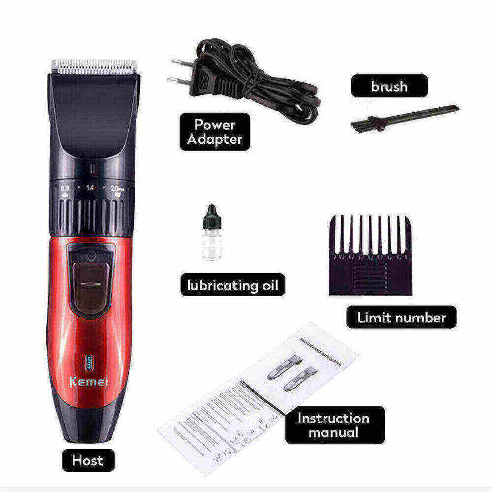 Kemei KM-730 Hair Clipper Rechargeable Hair Cutting Machine Electric Shaver for Men Beard Trimmer Professional Hair Trimmer-7.jpg