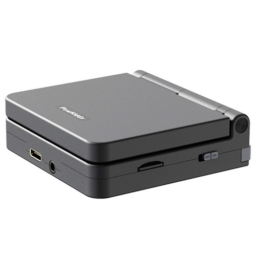 Powkiddy V90 64GB Flip Retro Game Console, 3 Inch IPS Screen, Open Source for Linux, Compatible with Flash OS, GB GBC MD FC SFC GG MS WS NGP PCE FBA PS 16 Simulators, Black