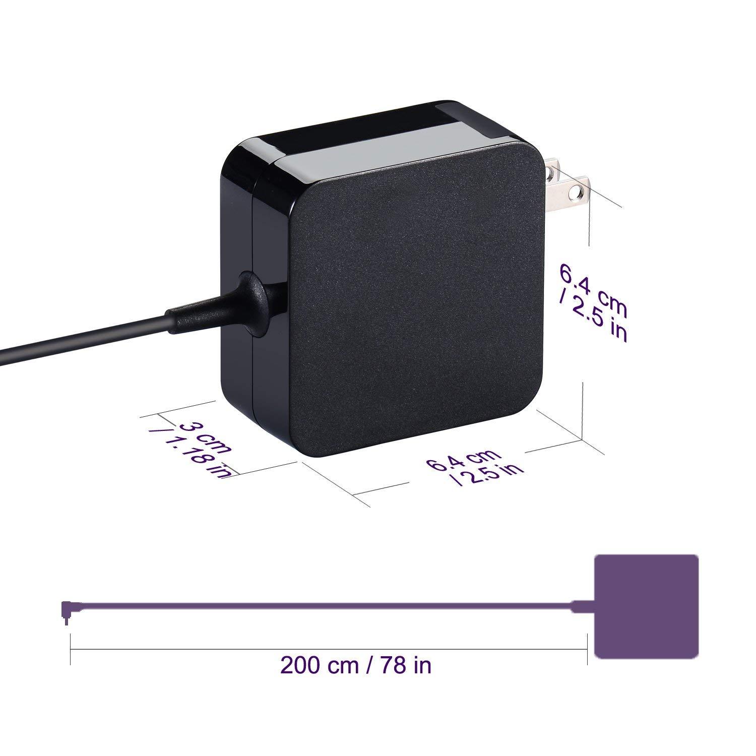 Laptop Power Supply 45W Notebook Charger / Adapter for Asus UX330 UX330U UX360 UX360C. 