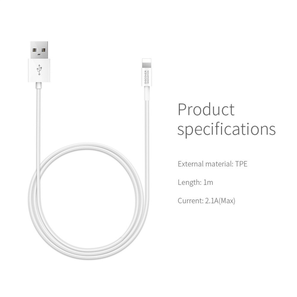 【happy one】NILLKIN USB Lightning for iphone Xs max Xr X 8 7 6 plus For fast charging cables mobile phone charger cord data. 