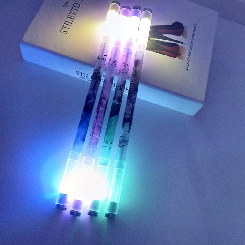 1pc Luminous Pen Spinner LED Spinning Rotating Gaming Ballpoint Pen For Beginner Rotating. 