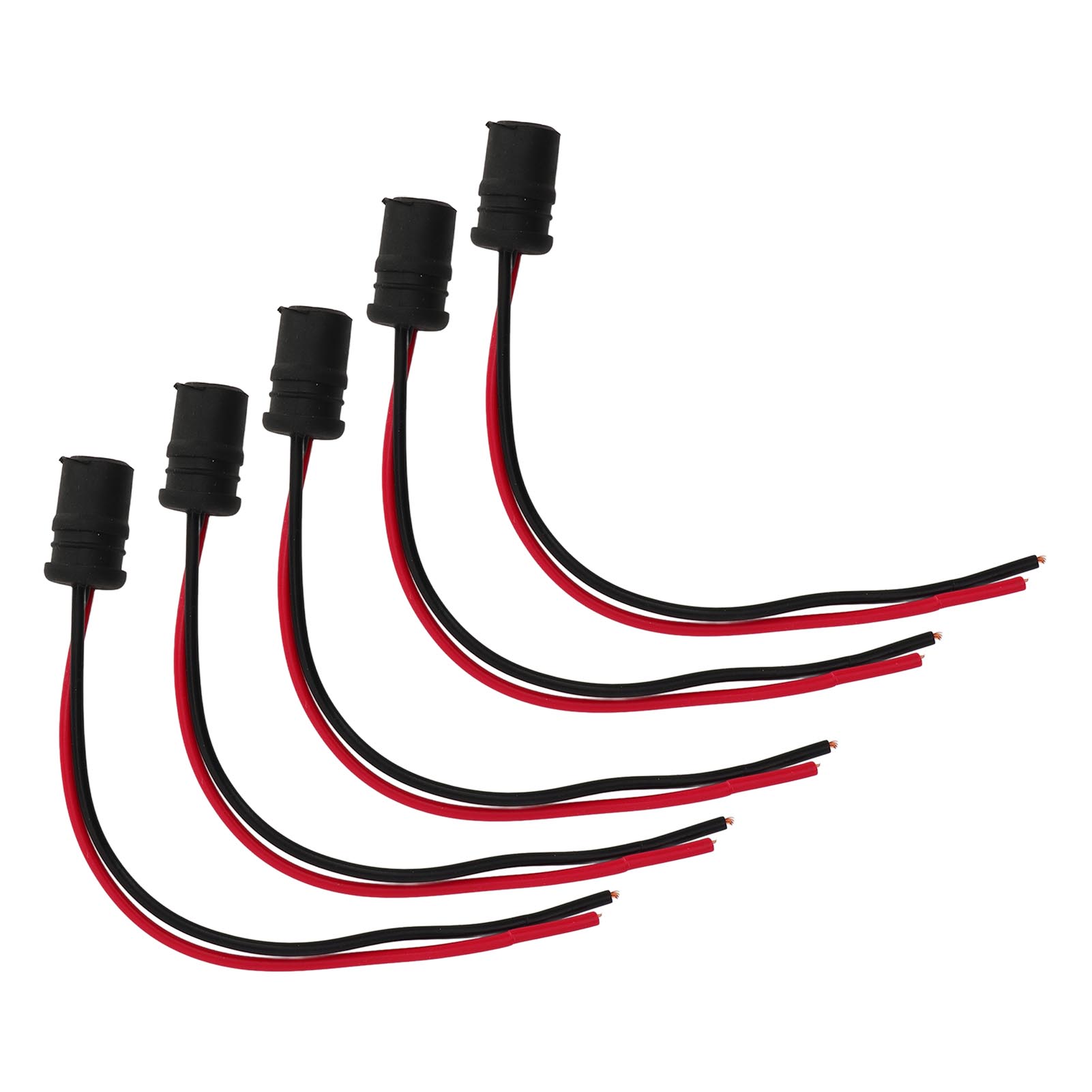 T10 Socket Holder Vibration Proof T10 W5W Light Bulb Extension Socket Waterproof Long Lasting Rubber High Durability for Car. 