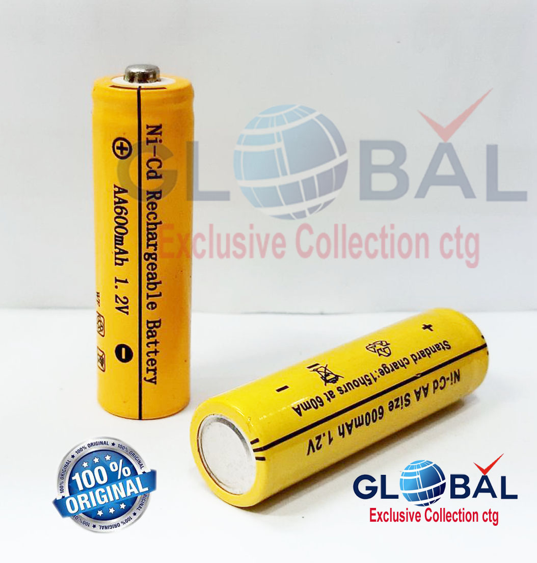 Battery for Trimmer AA 1.2V 600 mAh ( For Trimmer & multi purpose use)Rechargeable Heavy duty AA battery Ni-CD. Batteries for Kemei, HTC, Gami, Trimmer. Keyboard mouse Toys. 