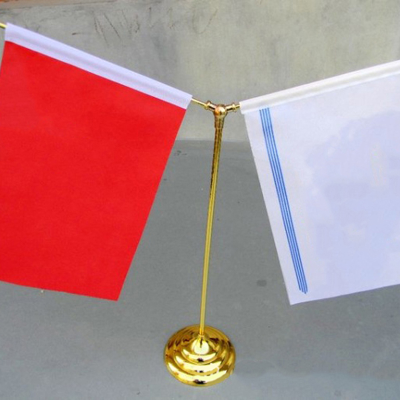 10Pcs Gold-Plated Plastic Base Round Square Flagpole Base Table Flag Holders Mini Flag Bases Decoration Hudduo. 