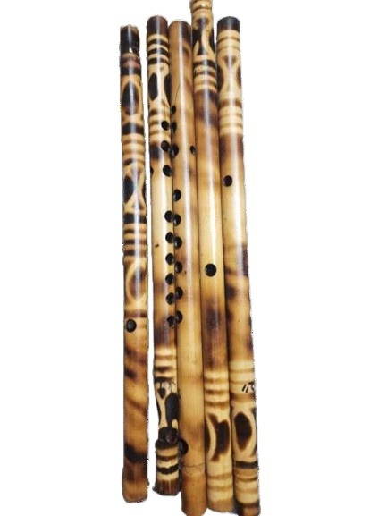 Bamboo G Sharp Medium Flute For Beginner Series - Baser Basi - Natural-1pes. 