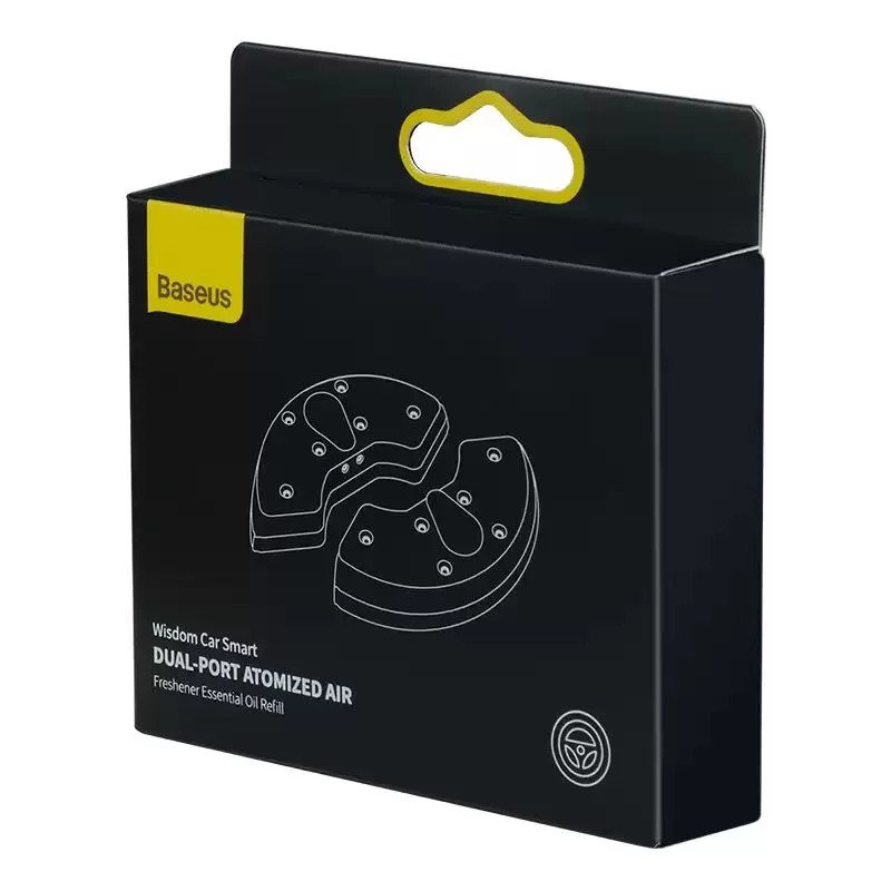Baseus Wisdom Car Smart Dual-Port Atomized Air Freshener Essential Oil Refill - Humidifier. 
