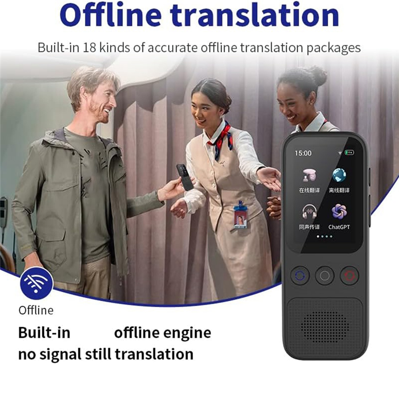 Instant Offline Language Translator Device Voice Translator Offline Support 138 Languages 1 Piece. 