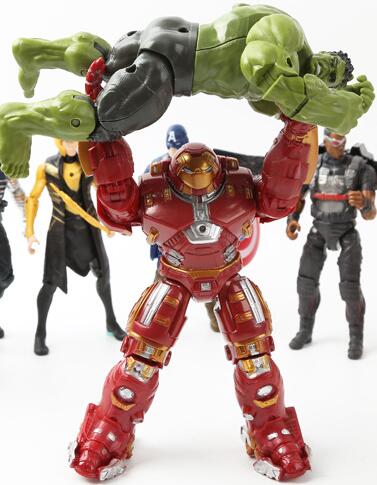Hulkbuster Hulk Ironman Super Hero PVC Action Figure Collectible Model Toys with Light. 