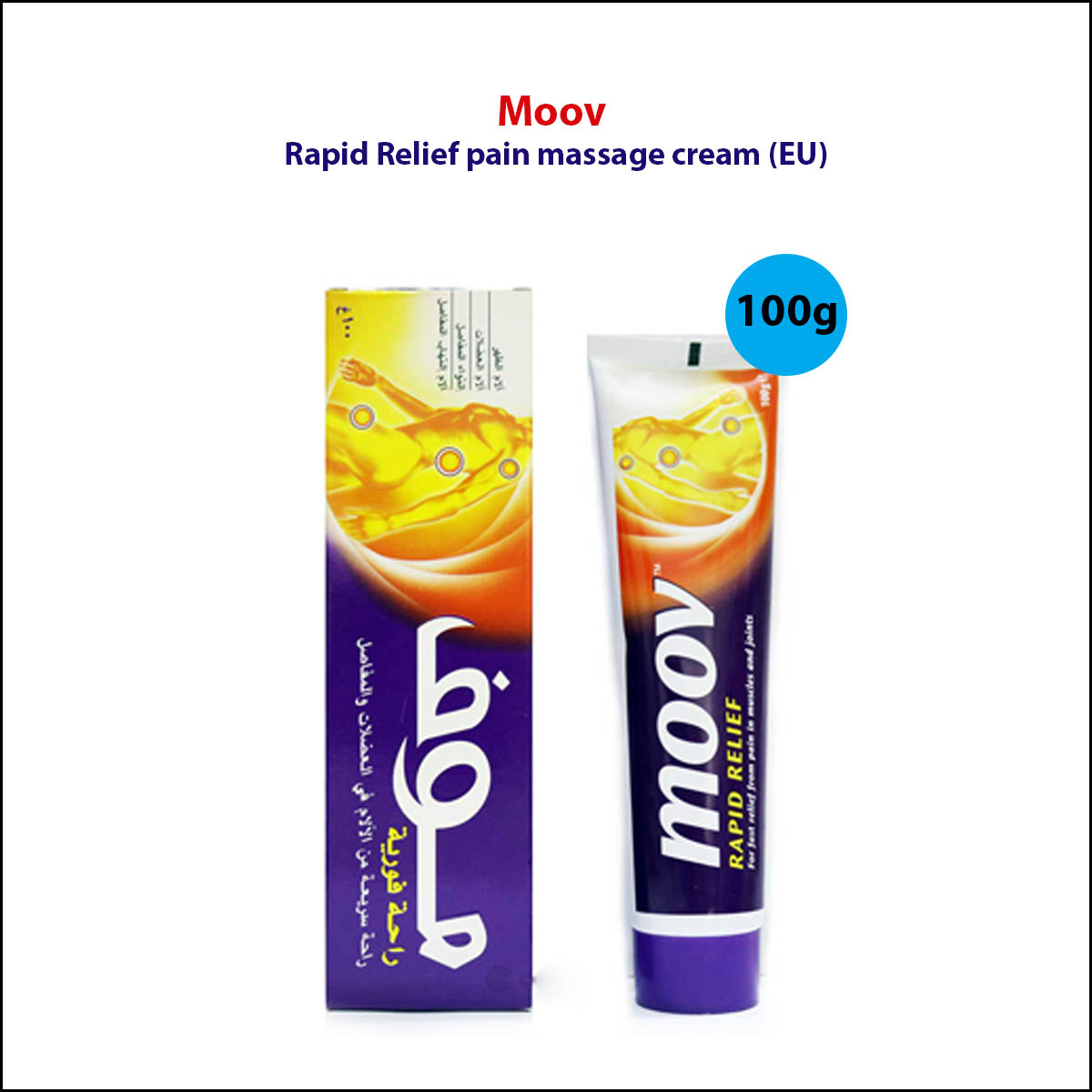 Moov Rapid Relief pain massage cream 100g