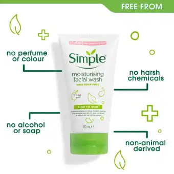 simple moisturizer facial wash